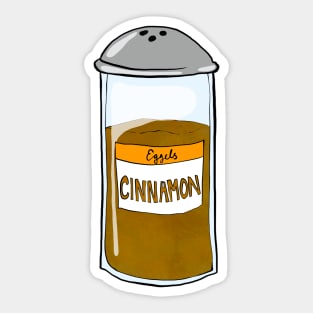 Cinnamon Shaker Sticker